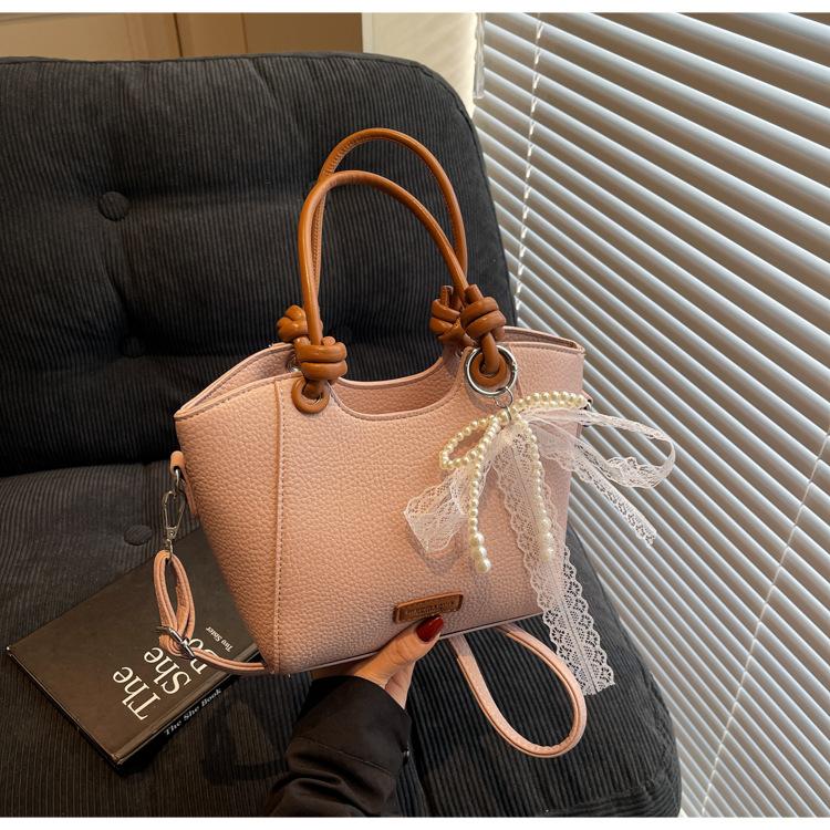 Premium Sense Niche Contrasting Color Bag 2025 New Trendy Fashion Shoulder Handbag Versatile Messenger Bucket Bag