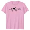Heartbeat Dog Silhouette TShirt Animal Lover Gift For Him And Her