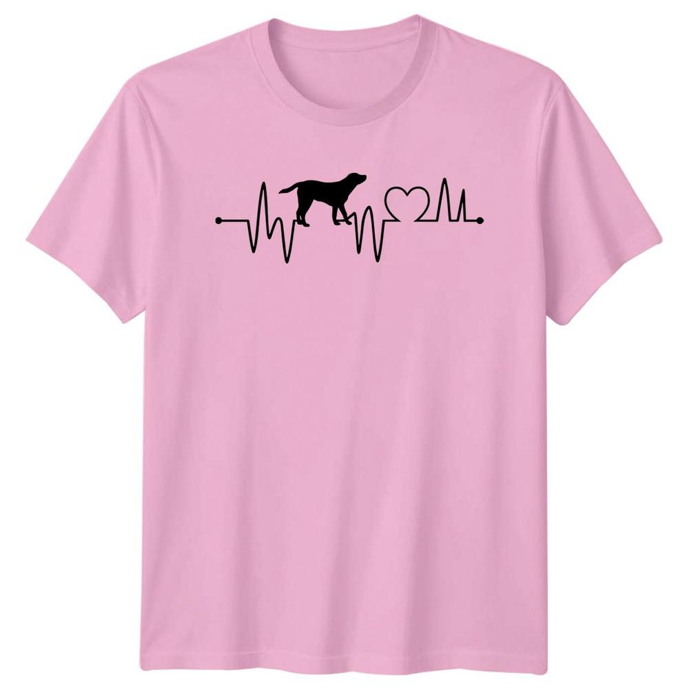 Heartbeat Dog Silhouette TShirt Animal Lover Gift For Him And Her