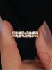 925 Silver Gorgeous Rectangle Marquise Round Zircon Double Ring For Women Engagement Wedding High Quality Fine Jewelry