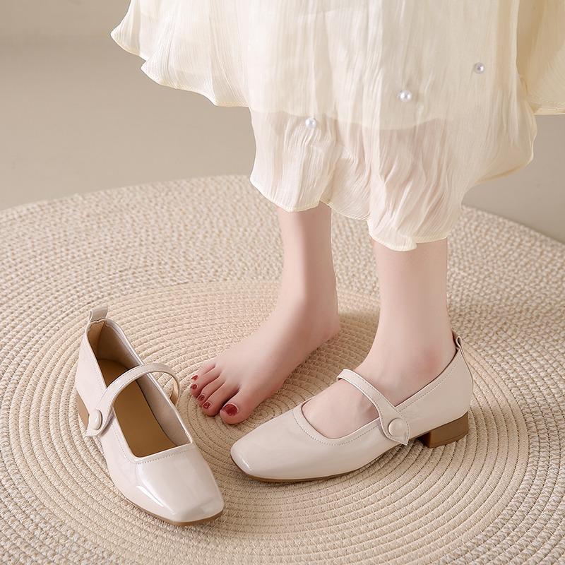 Fashion Mid Heels Women Shallow Sandals Fashion Elegant Shoes for Woman 2025 Summer Pumps New Trends Classical Cozy Zapatillas De Mujer