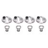 4PCS Boat Bumper Lock Clip Quick Release Polished Stainless Steel Boat Bumper Hangers Hook for Less