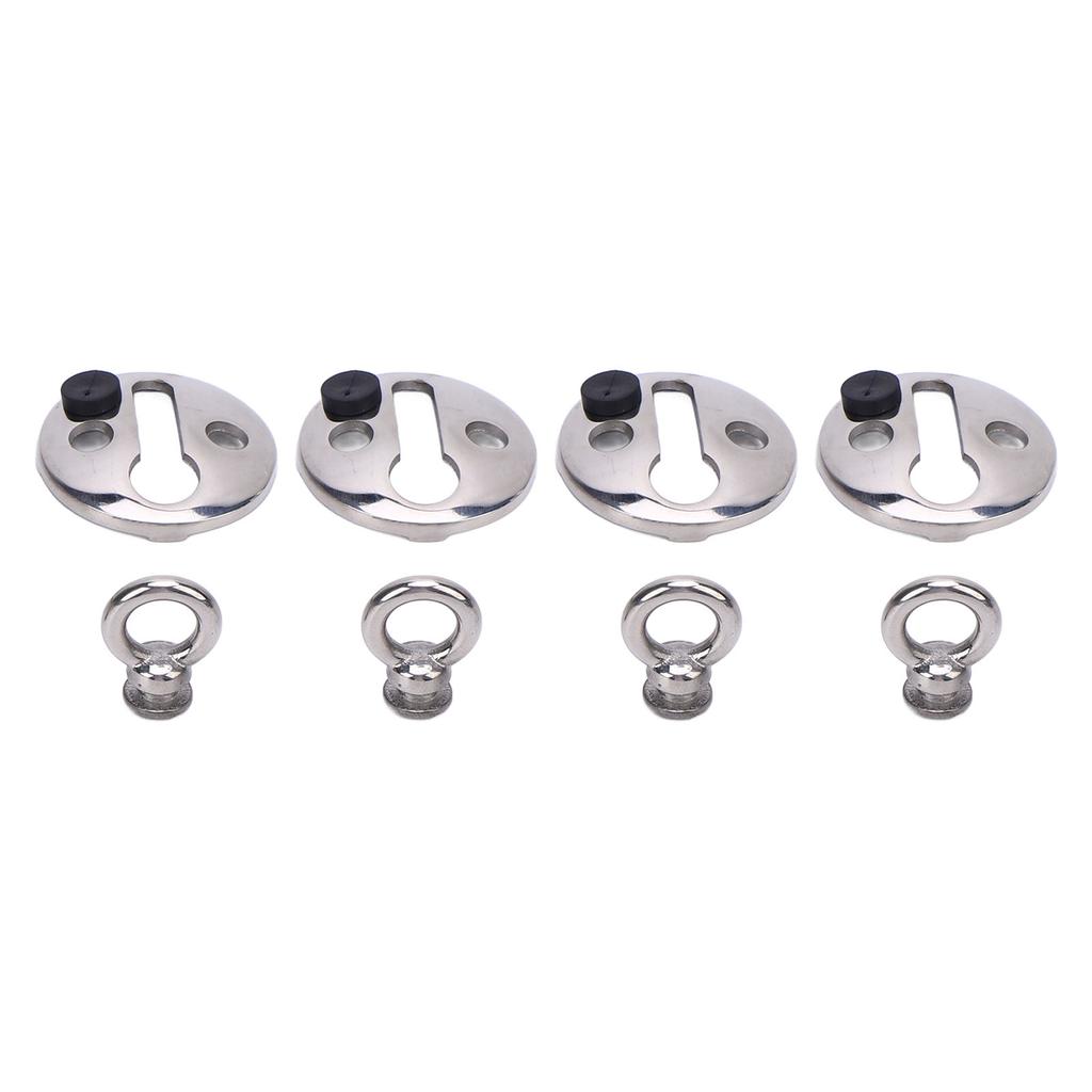 4PCS Boat Bumper Lock Clip Quick Release Polished Stainless Steel Boat Bumper Hangers Hook for Less