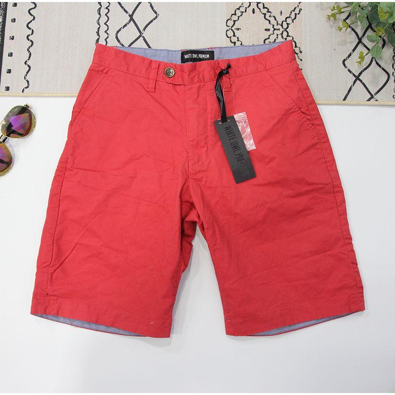 

Foreign Trade European and American Leisure Candy Color City Shorts Water Red EUR32