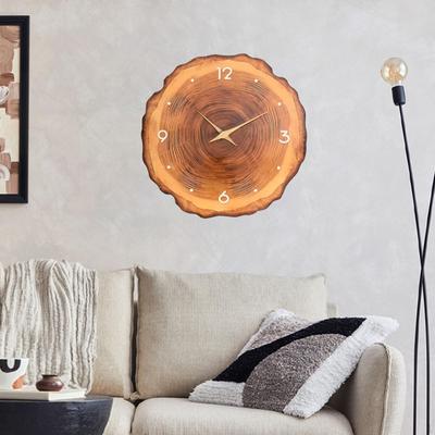 Wall Clock Home Decor Silent Round Quiet Decorative Ornament for Dining Room, Nursery,