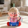Blonde Boy & Brown Red Yellow Hair Girl Plush Doll - Soft Fluffy Stuffed Toy, Cute Collectible Doll for Kids & Display
