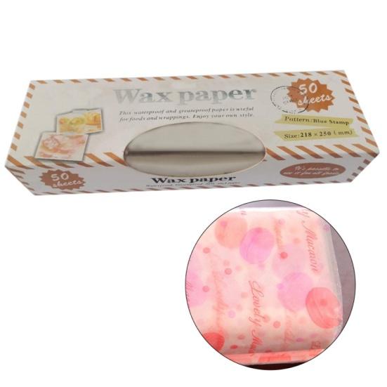 Cele mai noi 50 de coli/cutie pentru ambalaj alimentar antiaderent, hârtie ceară pentru gătit, folie de copt