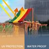 Swing Set Replacement Tarp 52"x89" Waterproof Kids Playground Roof Canopy Cover Outdoor Swingset Slide Sun Shade