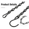 Gute Aufhängepflanzenkette, Schwarze Kette zum Aufhängen von Vogelfutterspendern, Pflanzgefäßen, Laternen, Körben, Werbetafeln, Windspielen, Ornamenten