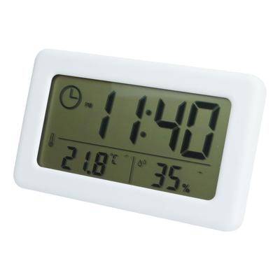 Prendre Digitaluhr, Thermohygrometer, klein, kompakt, mit Ständer, zum Aufhängen an der Wand, Tischuhr, Wanduhr, Innenbereich, einfache Digitaluhr, Temperatur, Luftfeuchtigkeit