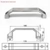Aluminum Alloy Drawer Handle LS520U LS06 for Cabinets and Equipment