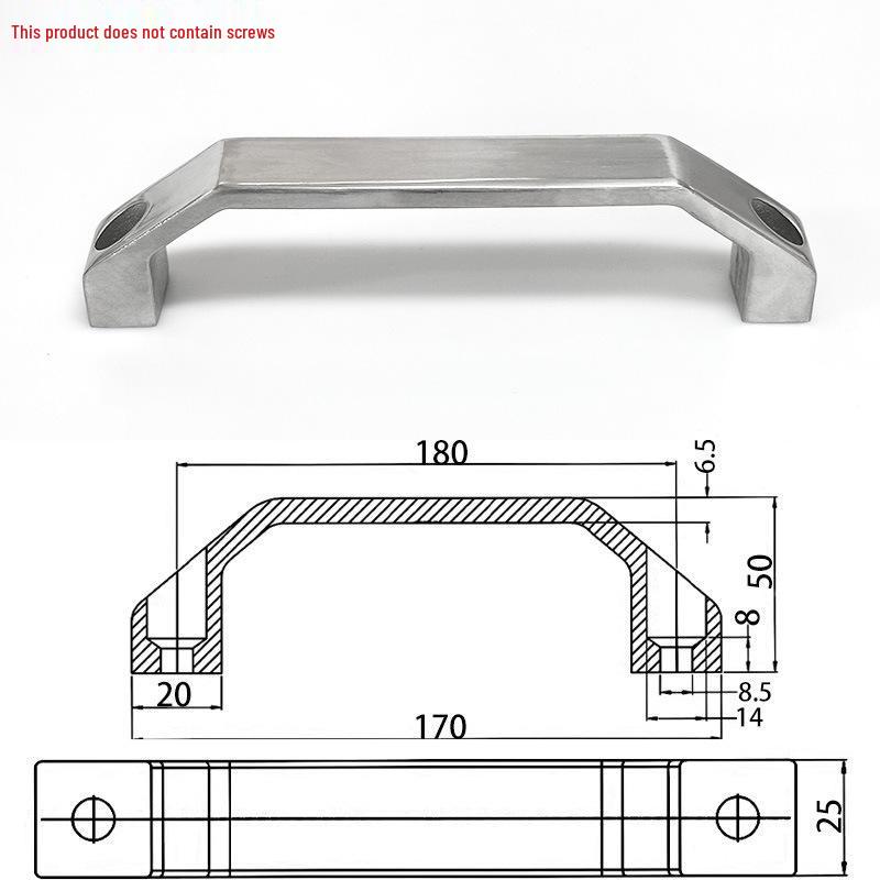 Aluminum Alloy Drawer Handle LS520U LS06 for Cabinets and Equipment