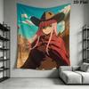 Darling in the Franxx 02 Wall Tapestry Aesthetic Wall Hanging Printed Fabric Blanket Decorative Tapestries for Bedroom Living Room Home Decor