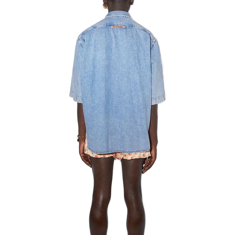 Acne Studios Collared Button Up Denim Shirt BB0518-135