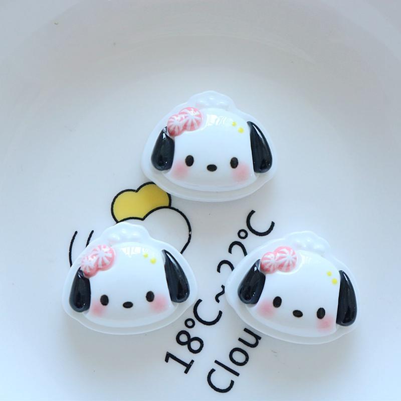 10Pcs Kawai Bright Surface Sandwich Biscuit Animal Series Resin Flat Back Scrapbook Figurine Diy Bow Decor Accessories Crafts A9