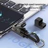 4-in-1 Digital Display Charging Cable, 65W PD, 27W Fast Charge, Braided Lanyard Design