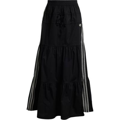 Originals Logo Ruched Long Midi Skirt Women Skirts Black KC0767
