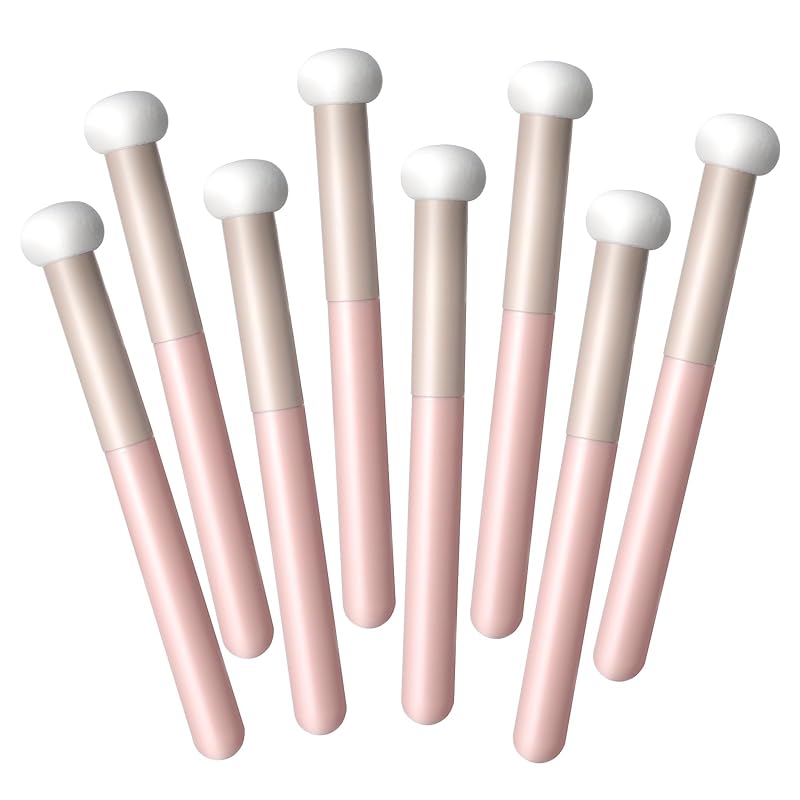 5 шт. Грибные аппликаторы-спонжи для макияжа Кисточки Корректоры Круглая головка Осветляющая кисть Пуховка с ручкой Кисточки для красоты под глаза для