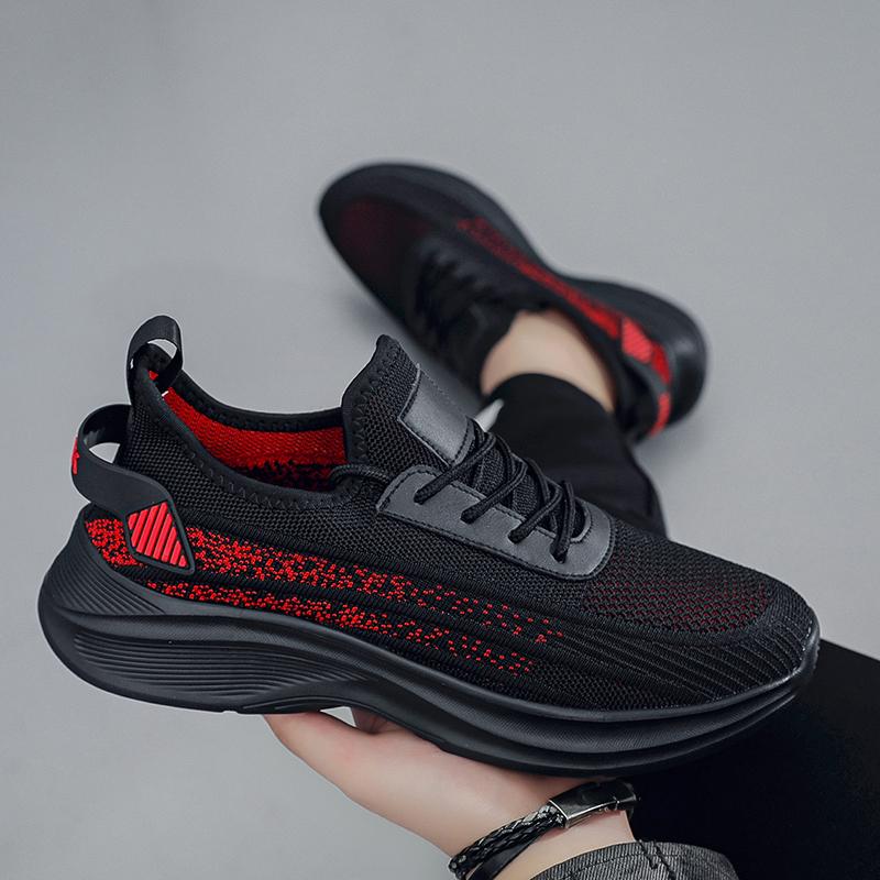 Men’s Summer Sports Shoes Casual Lightweight Running Sneakers Tennis Shoes Black Basketball Shoes for Students Large Size 48 49 50
