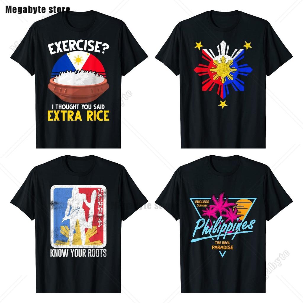 Filipino Pride Extra Rice Filipina Proud Philippines Tee Tops Round Neck ShortSleeve Fashion Tshirt Clothing Casual Tshirts