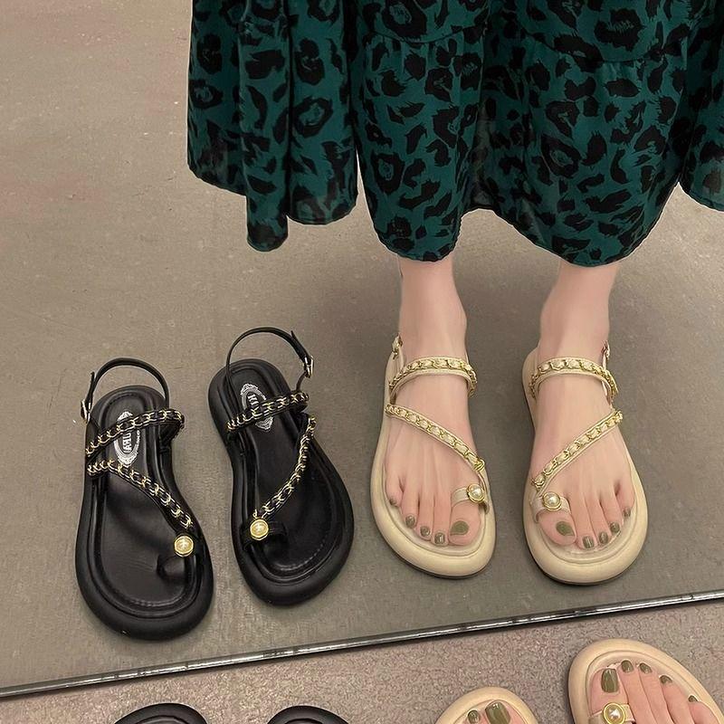 Super fairy fashion temperament versatile comfortable platform Roman shoes women 2025 new summer Internet celebrities word with sandals