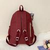 Lightweight Large Capacity Student Schoolbag Women Color Block Backpack