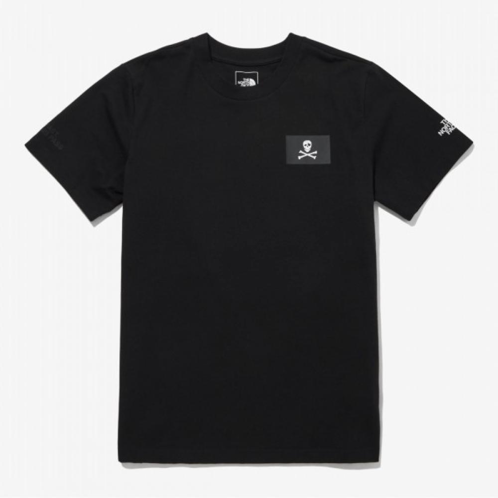 

North Face Men S Conrad Flag Short Sleeve Round Tee Nt7um56a Blk 105(XL)