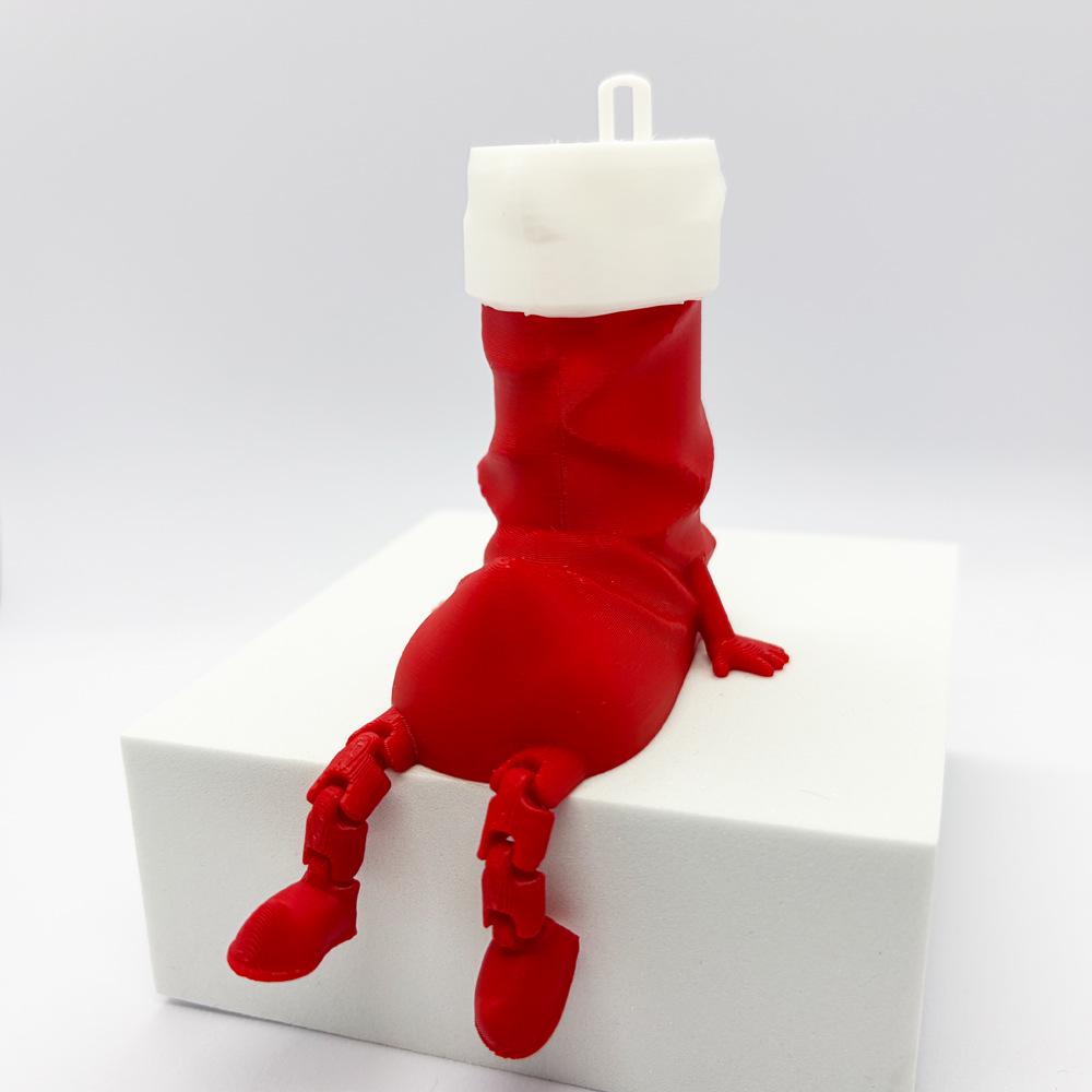 3D Printed Ghost Decorations with Movable Legs for Christmas and Halloween