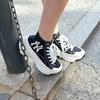 Chunky High New York Yanker Slip Resistant Abrasion Resistant High Top Canvas Shoes Unisex Black 32SHU1111-50L