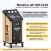 THINKCAR AC100 Lite Dual-Refrigerant A/C Service Station R134a R1234yf Recovery Recycling Recharging Vacuum Machine for Car