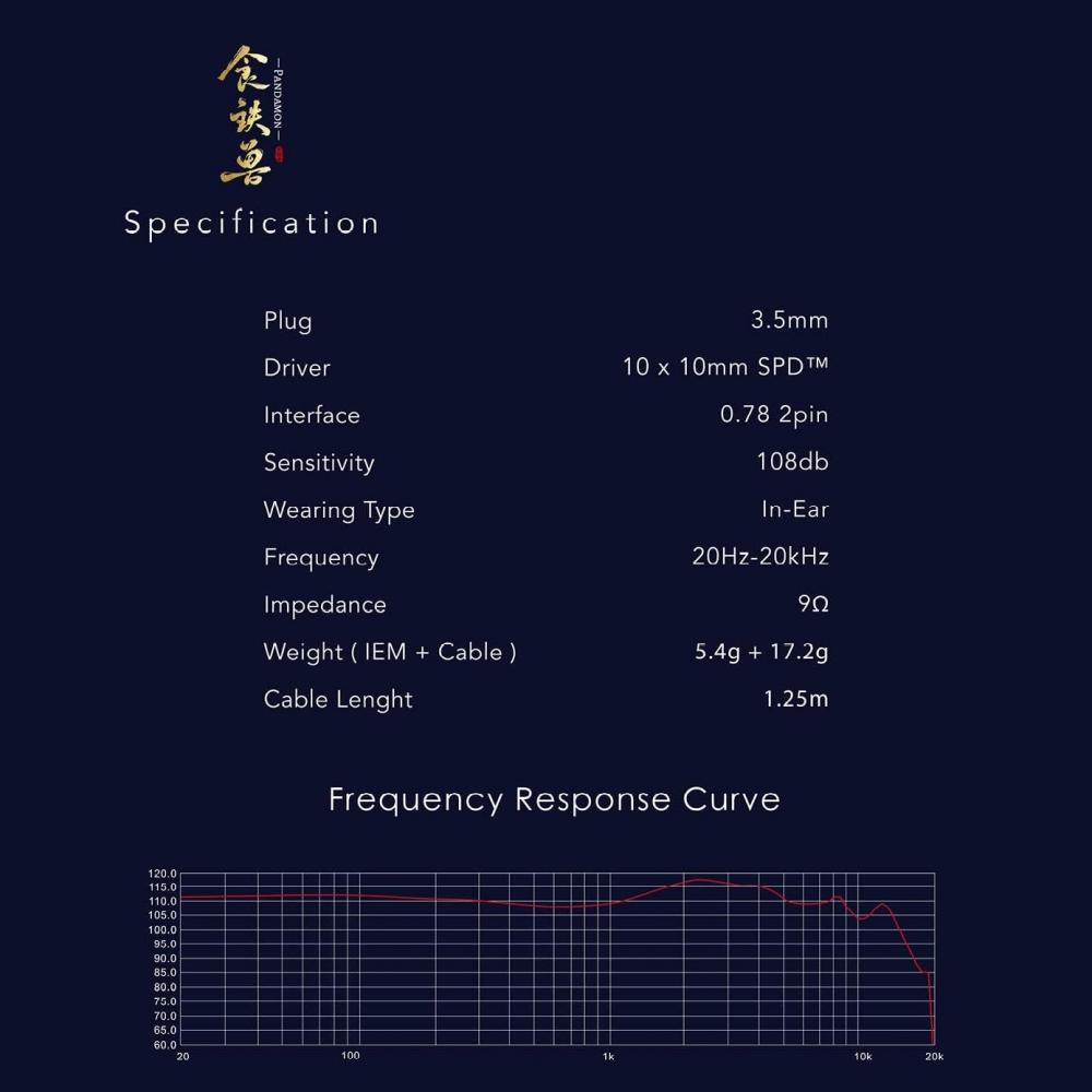 Hifigo 10mm Square Planar Driver In Ear Monitor  kInera Celest Pandamon