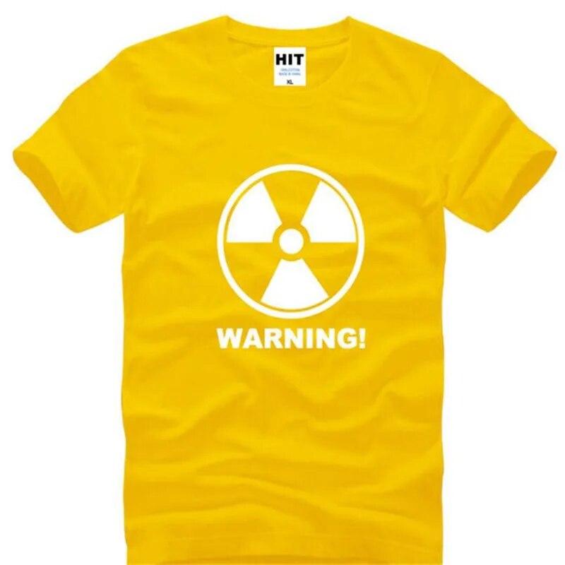 Nuclear Radiation Creative Life Printed T Shirt Unisex Short Sleeve O-Neck Cotton Unisex T-Shirt Cool Tee Shirt Homme Camisetas Hombre
