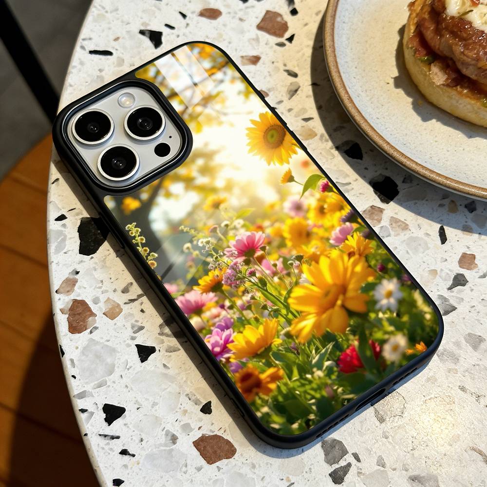 Sunflower&Sunny Day For iPhone 17,16,15,14,13,12,11,Pro,Max,Plus,Mini,SE4,E Magnetic Magsafe Wireless Charging