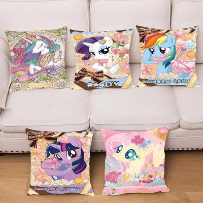 Anime My Little Pony   Pillow Case Square Pillow Bedroom Sofa Leisure Comfort Cushion Car Living Room Home Decoration