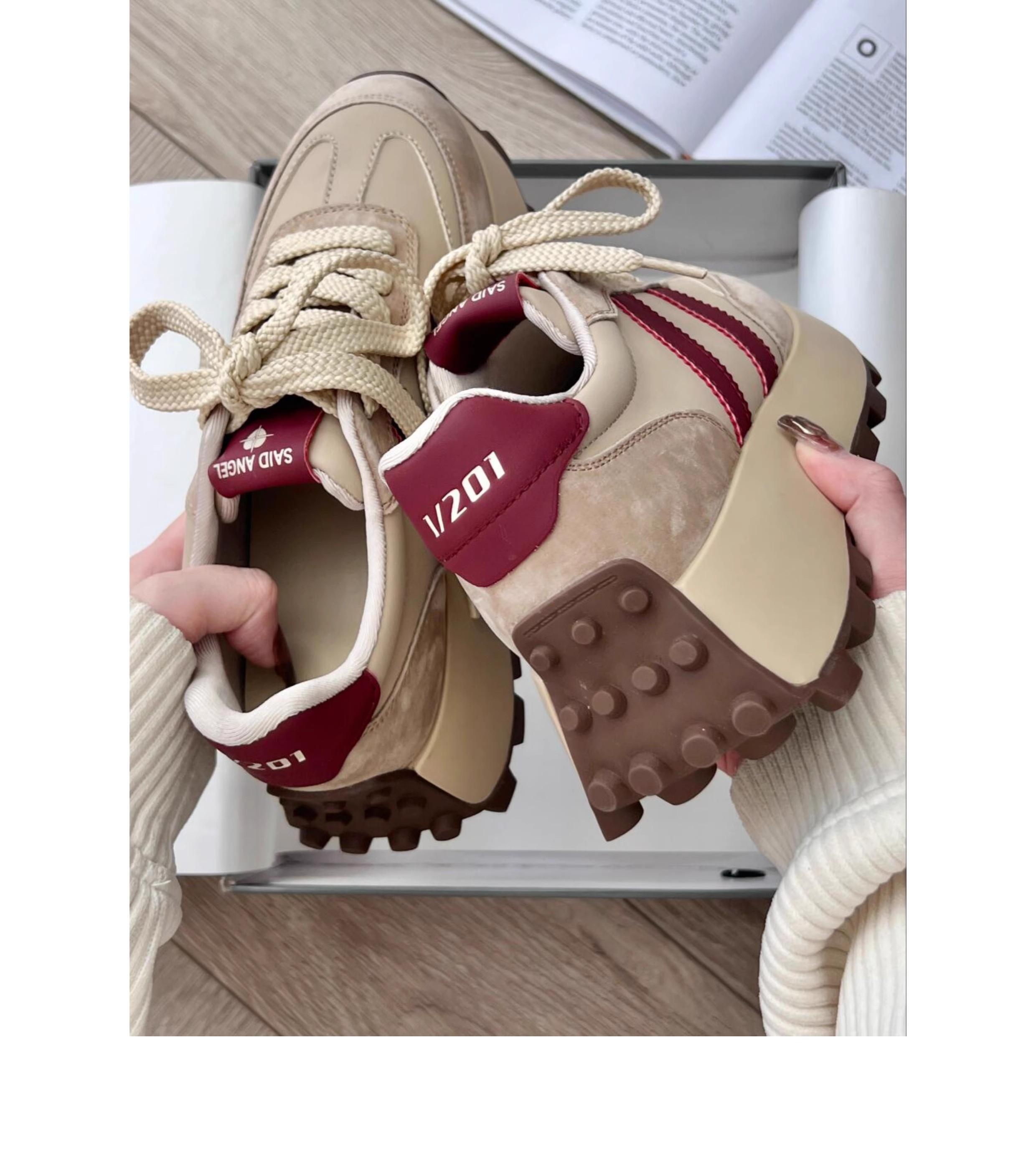 

Fashion Original Vintage Luxury sneakers designed for women Suede short plush sneakers for high street girls Ladies tennis 41 вино красного