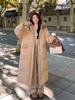 Women's Knee-Length Down Jacket with Large Fur Collar - Loose, Thick, Winter Coat 2026