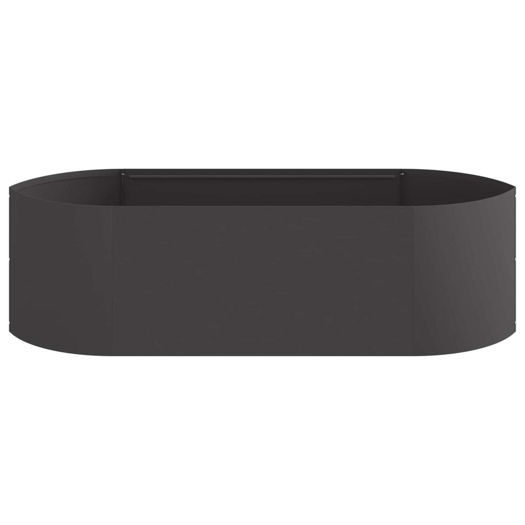 Raised Garden Bed Black 140 X 40 X 40 Cm Steel