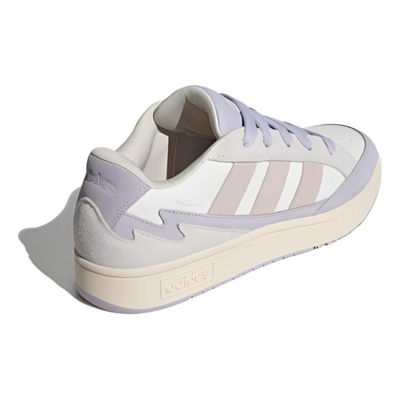 New Adidas WCARD ADV Anti Slip Wear Resistant Low Top Skateboard Shoes Women's White Gray Purple JH7186