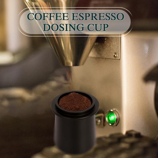 Tazza dosatrice per espresso antiaderente, a mani libere, in lega di alluminio, 54 mm, per portafiltro macchina da caffè, per caffè casalingo