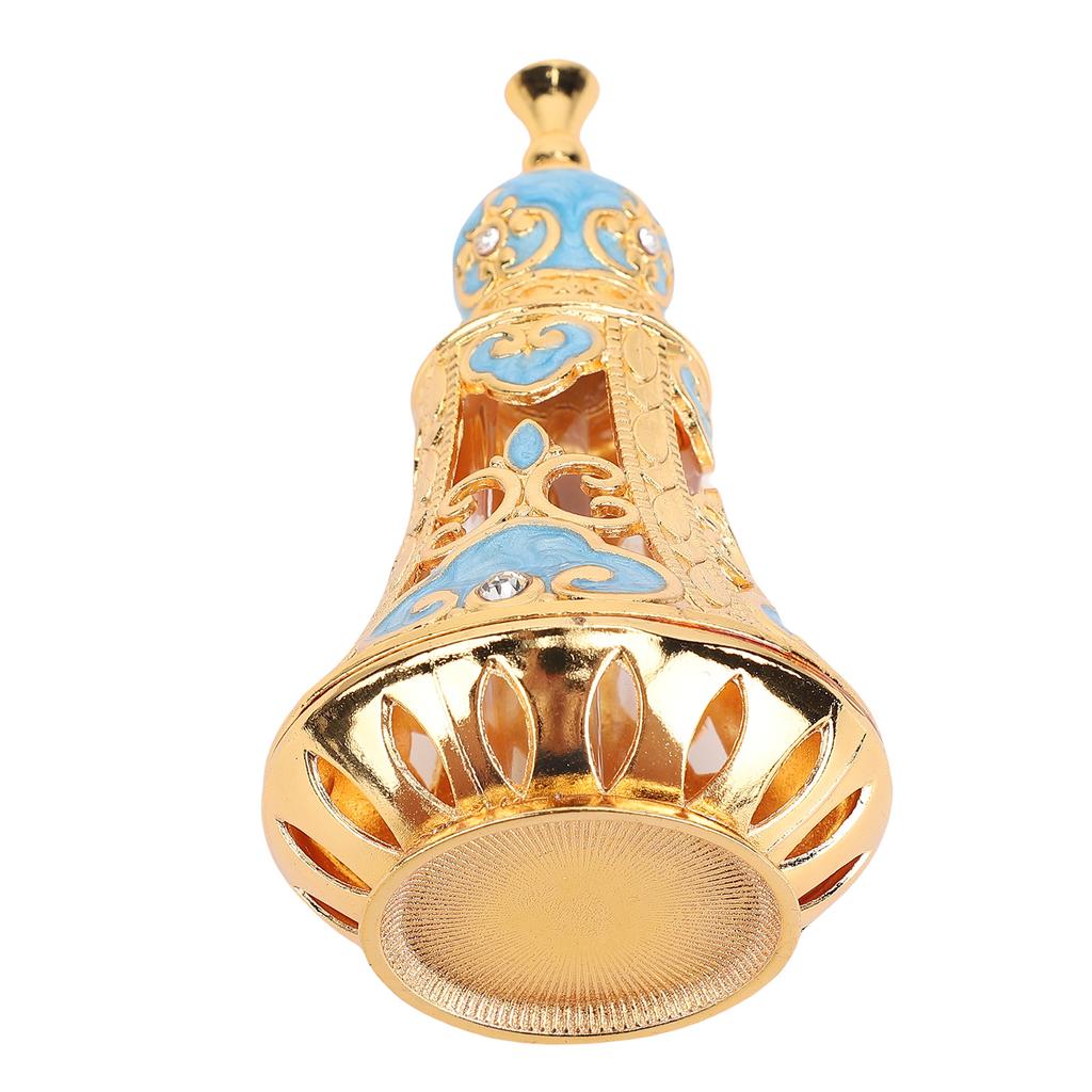 Vintage Enamel Perfume Bottle Middle Eastern Exquisite Elegant Metal Refillable Perfume Bottle