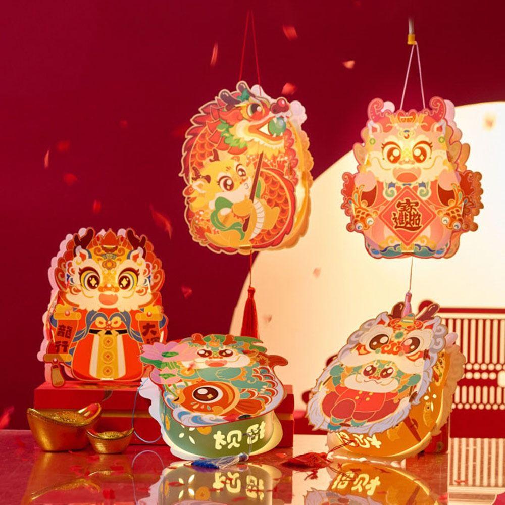 Chinese Style Mid-Autumn Festival Lantern Handmade Handheld Glowing Lanterns  Festival Decor