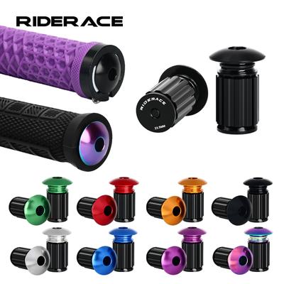 1 Çift Bisiklet Gidonu Uç Tıkacı Çok Renkli Alüminyum Alaşımlı Dağ Yolu Bisiklet Gidonu Tutacakları Tıkacı Kapakları MTB Aksesuarları