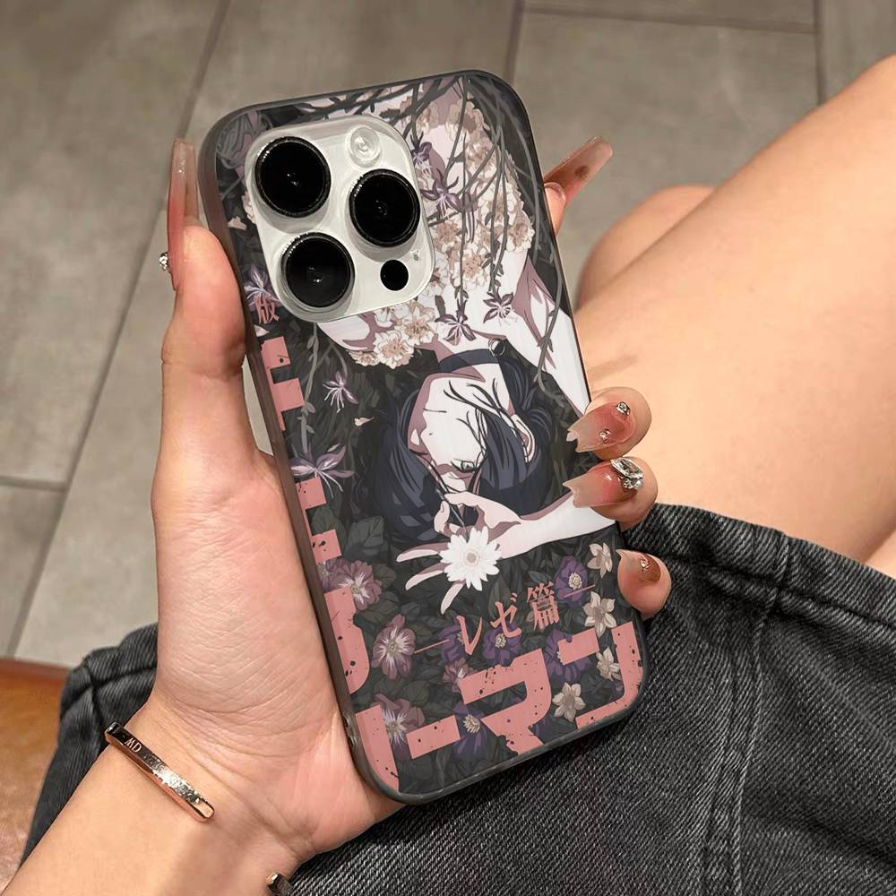 Cool Anime R-Reze For IPhone 17 16 15 11 12 13 14 Pro Max Plus Pro Corrugated Translucent Back Phone Cover