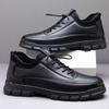 Men's Leather Shoes New Fashion Casual Shoes Trend Versatile Business Leather Shoes Breathable Lightweight Dress Shoes