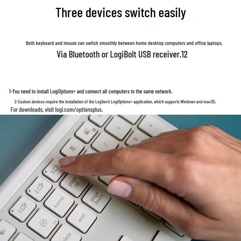 Logitech MK950 Wireless Dual-Mode Keyboard Mouse Combo