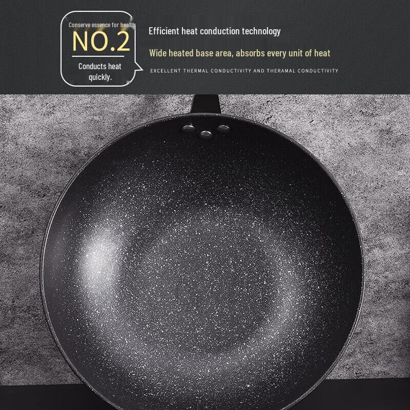 Royalstar 32cm Maifan Stone Non-Stick Wok