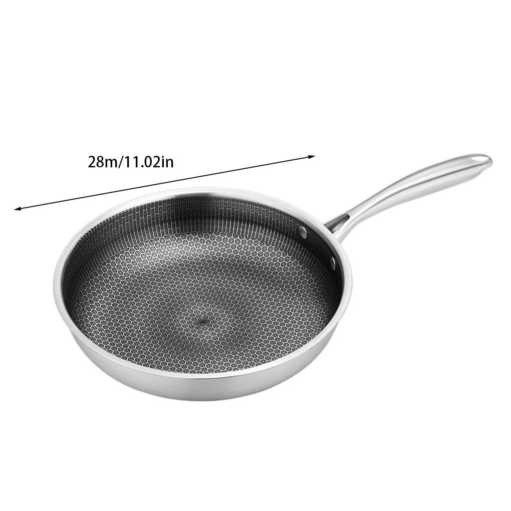 Stainless Steel Pan With Cellular Coating - Scratch-resistant And Wear-resistant Easy To Clean