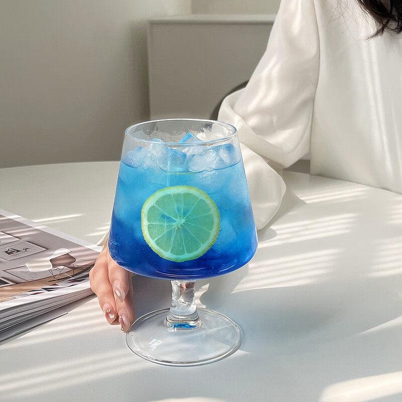 Copo de Pé Alto Estrela Azul Feito à Mão ZISIZ