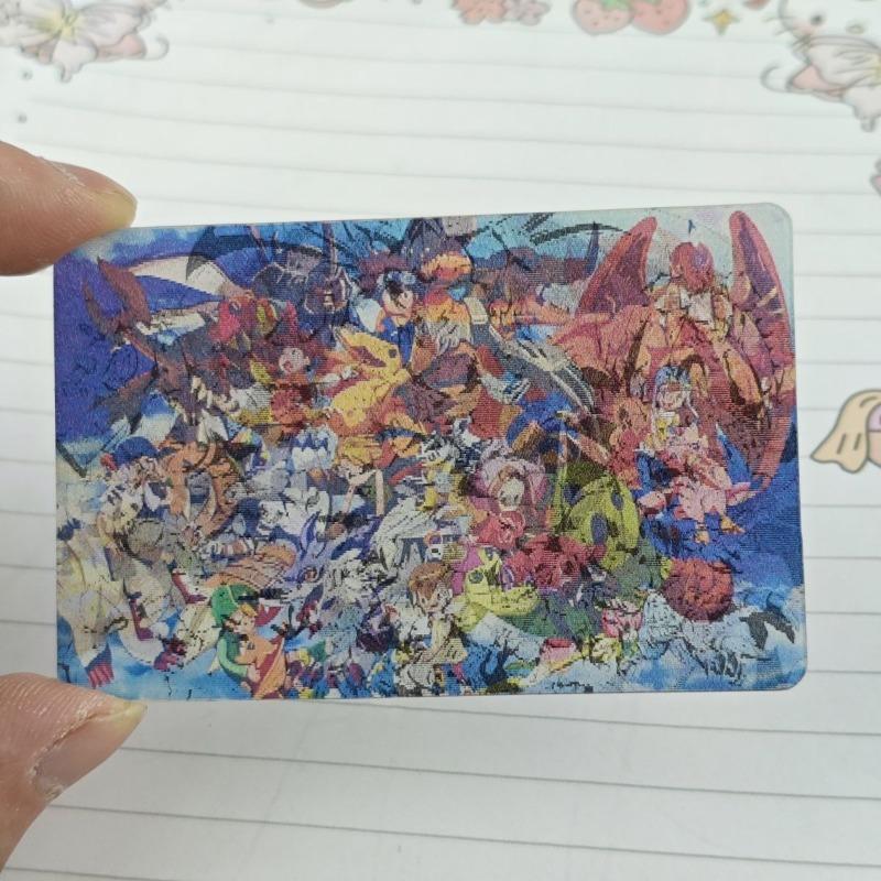 Digimon Adventure Raster Card Yagami Taichi Ishida Yamato Anime Peripheral Cute Creativity Change Postcard Can Change 5 Pattern
