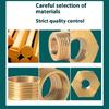 Corrosion Resistant Brass Air System Reducers Direct Diameter Conversion Hexagonal Socket Threaded Pipe Fitting